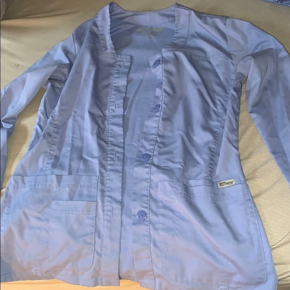 Greys anatomy scrub jacket Ceil blue